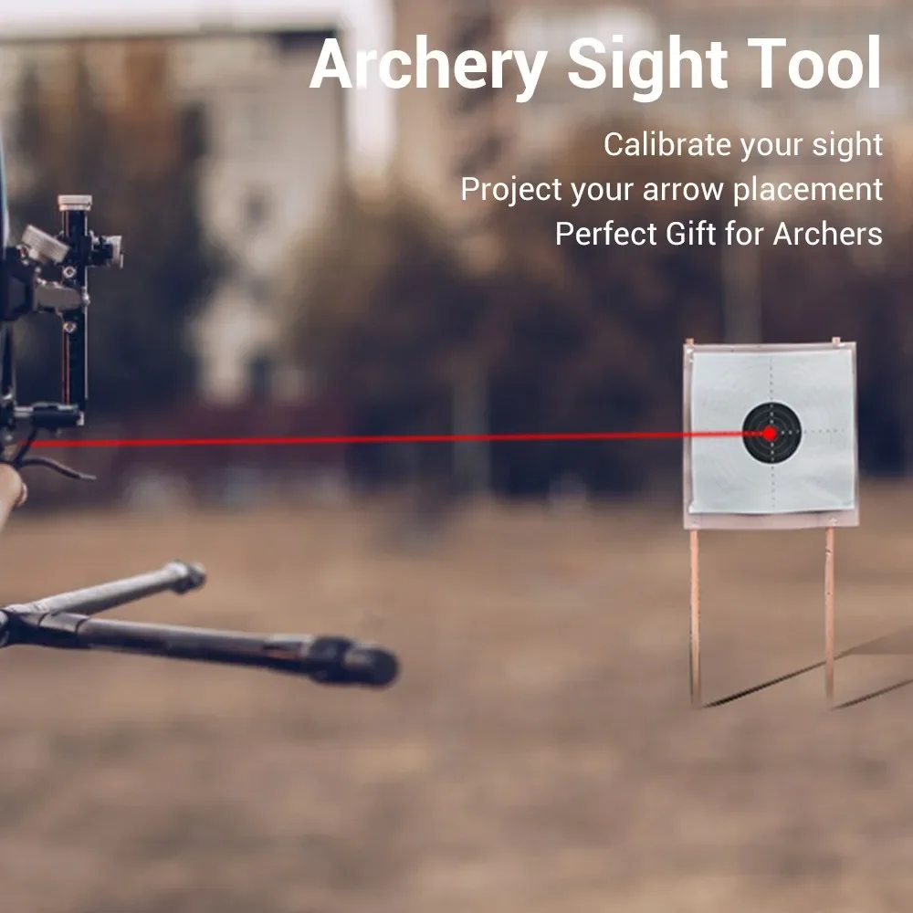 Arrow Bore Sight Red Dot Laser Boresighter Tactical Archery Crossbow Compound Bow Sight Tool