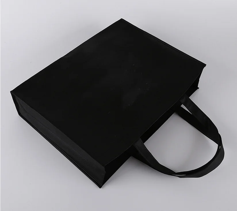 Customizable Reusable Nonwoven Tote Bags Eco-Friendly Grocery Shopping Tote with Custom Logo for Gifts