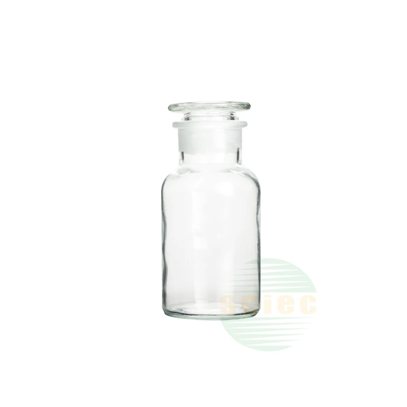 wide mouth 30ml 60ml  125ml 250ml ultraviolet glass  Apothecary Bottle with glass stopper airtight