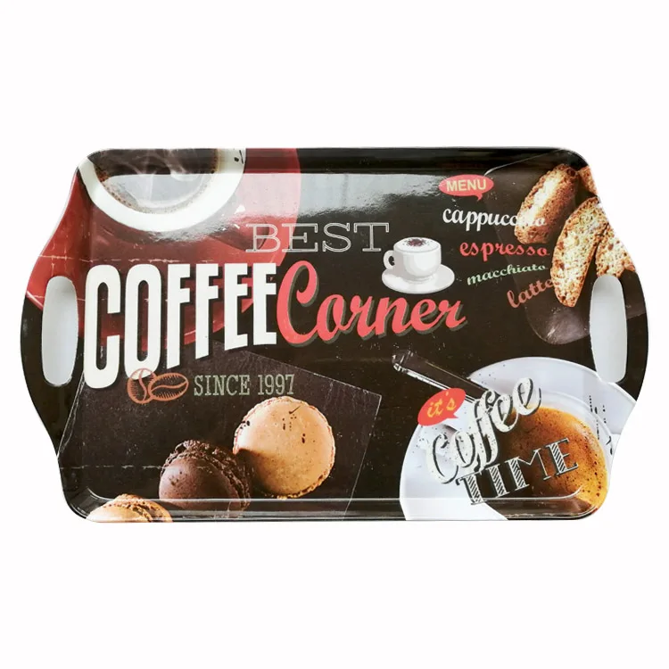 38x23x2 5 см Прямоугольный Меламиновый сервировочный поднос с ручками устойчивый к поломкам легкий