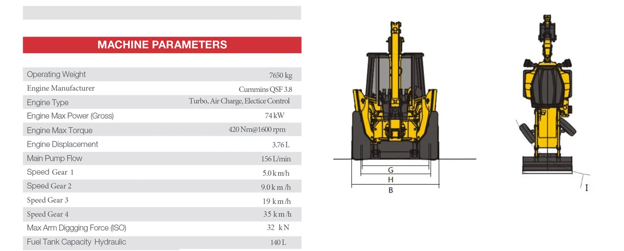 SANY construction backhoe machine Excavator Bucket Capacity 0.26 m3 track loader backhoe