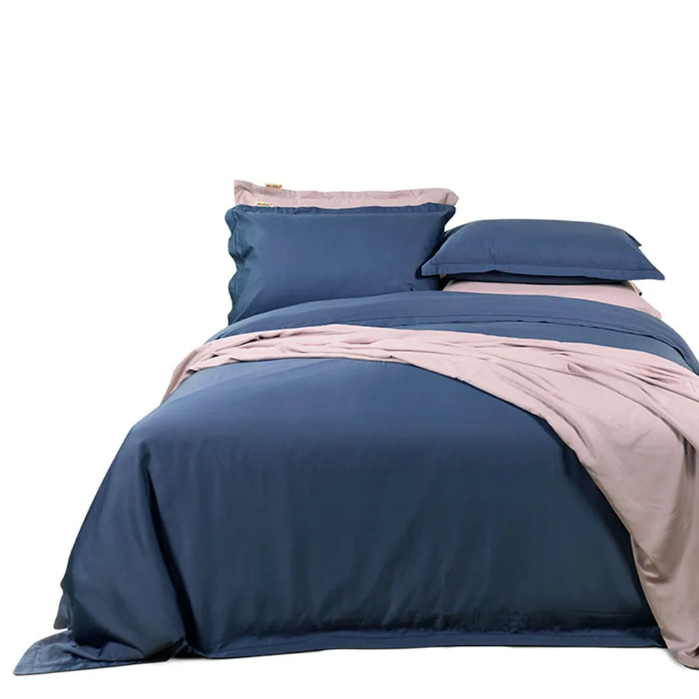 High Quality Embroidery Plain Bed Sheet Ice Bamboo Bedsheet Sheets Organic Bamboo Bedding Bed Duvet Cover Set