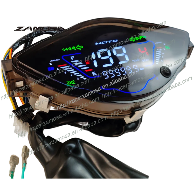 Мотоцикл светодиодный измеритель одометр волна 100 110 110R Wave100 Speedmeter Wave110 Wave110R цифровой в сборе для Honda запасные