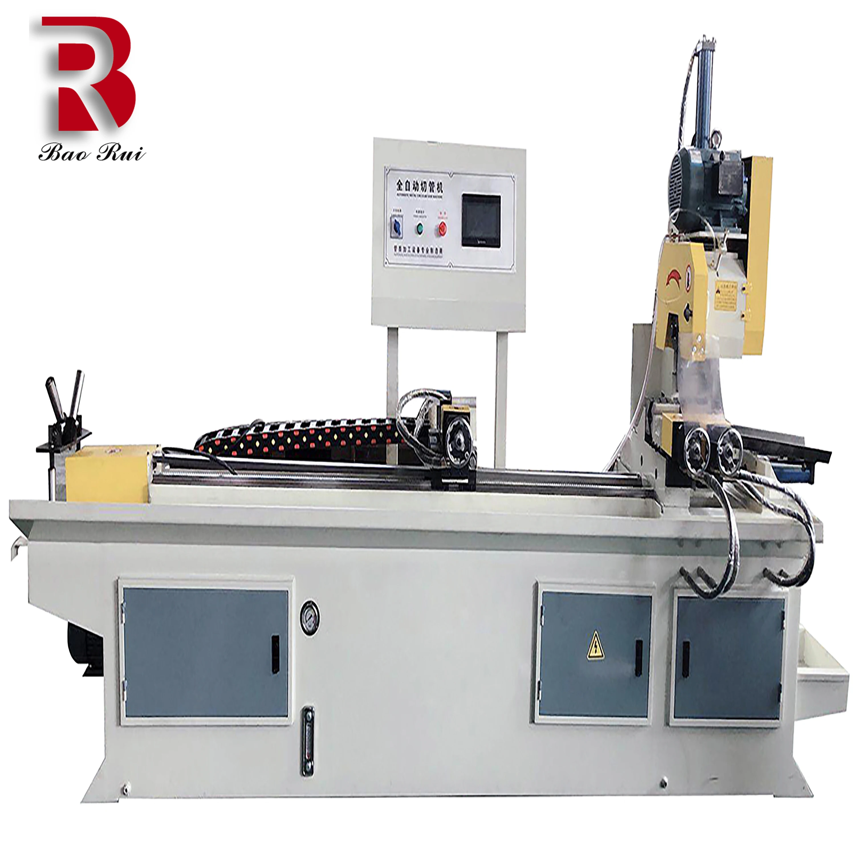 Advanced technology and reliable quality MC-425 CNC fully automatic iron pipe stainless steel pipe cutting machine