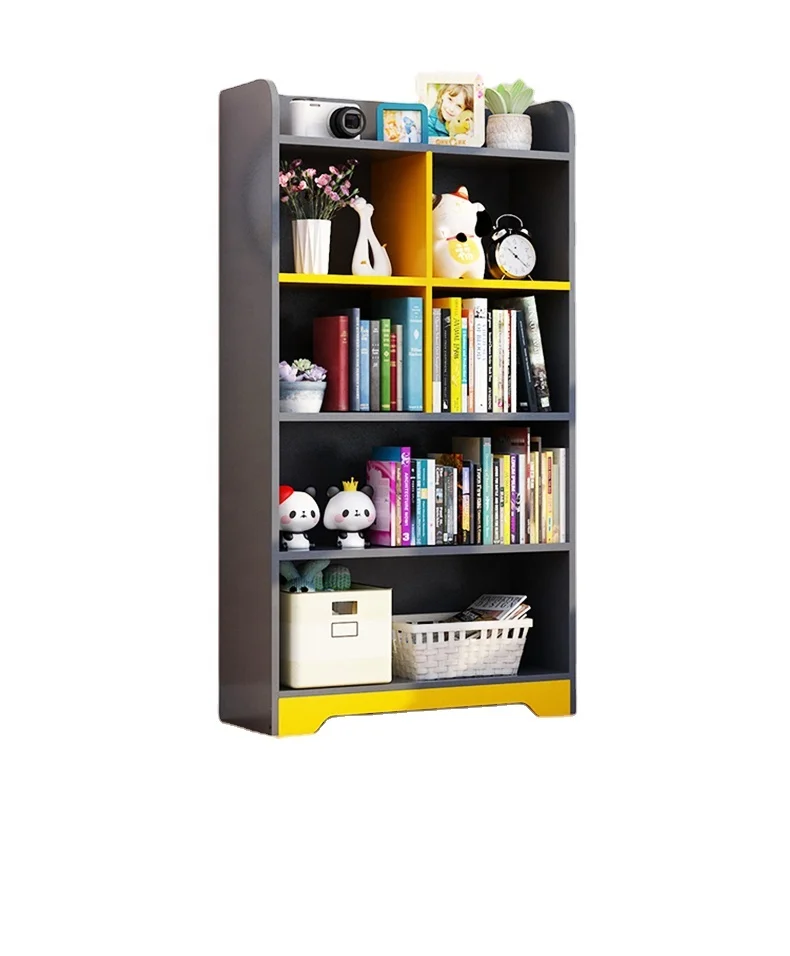 Simple and modern student floor bookcase shelf