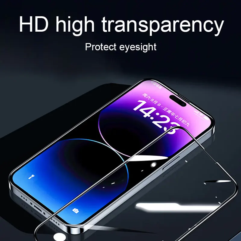 6D Screen protector for iphone 14 high quality tempered glass phone