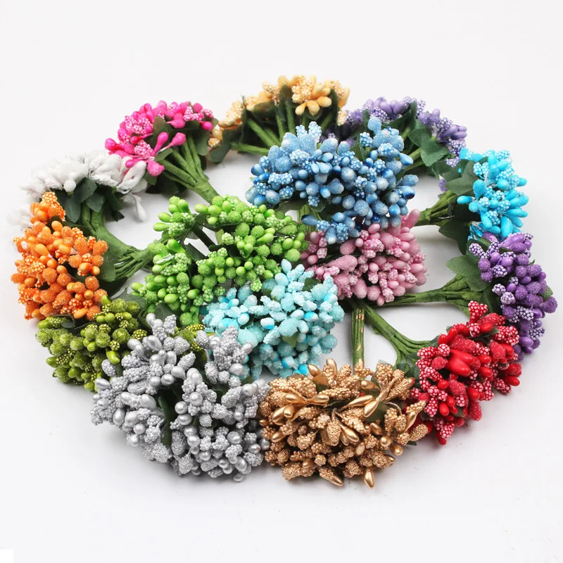 MACTING Hot Sale Wedding Paper Flower Wholesale Simulation Flower With Leaf Bead Flower
