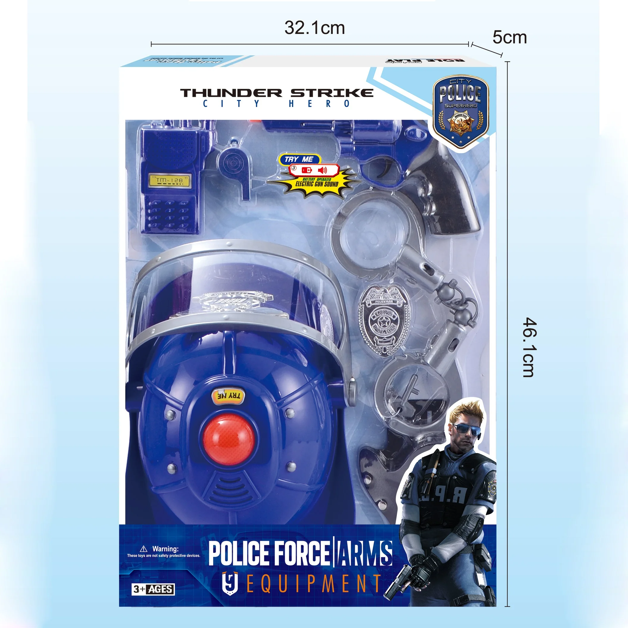 Wholesale Plastic Toy Police Pretend Play Set Role Play Game Police Set for Kids