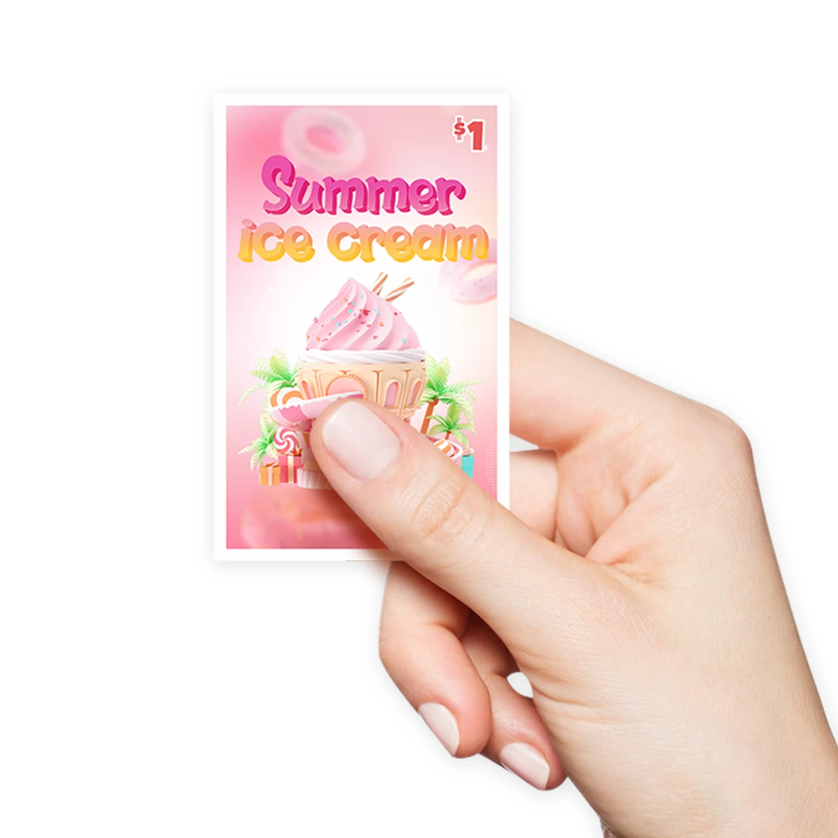 Free Design in stock digital printing CMYK gambling tickets custom pull tab factory for sale