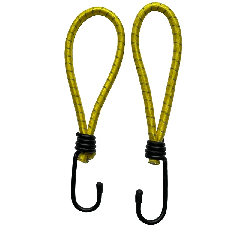 Wholesale High Quality Customizable 0.66feet Nylon 1/4inch Bungee Cord With Hook