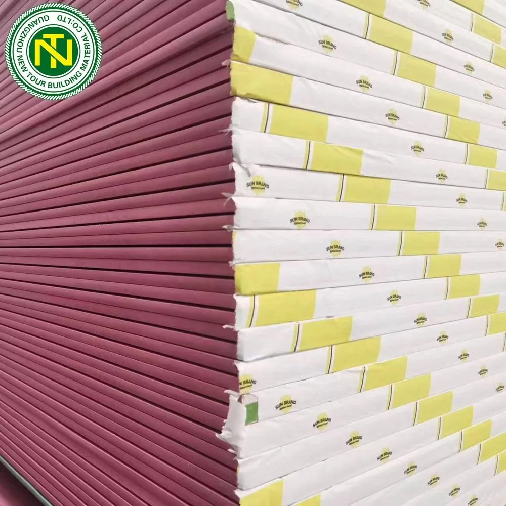 Fire Rated Drywall Board Ceiling Plasterboards Drywall Gypsum Board Wall Panel Modern China Rectangle Hotel Pvc Waterproof 550N