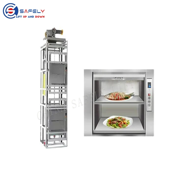 Indoor100kg Dumbwaiter Elevator Traction Goods Lift Food for Kitchen Restaurant Hotel With Price