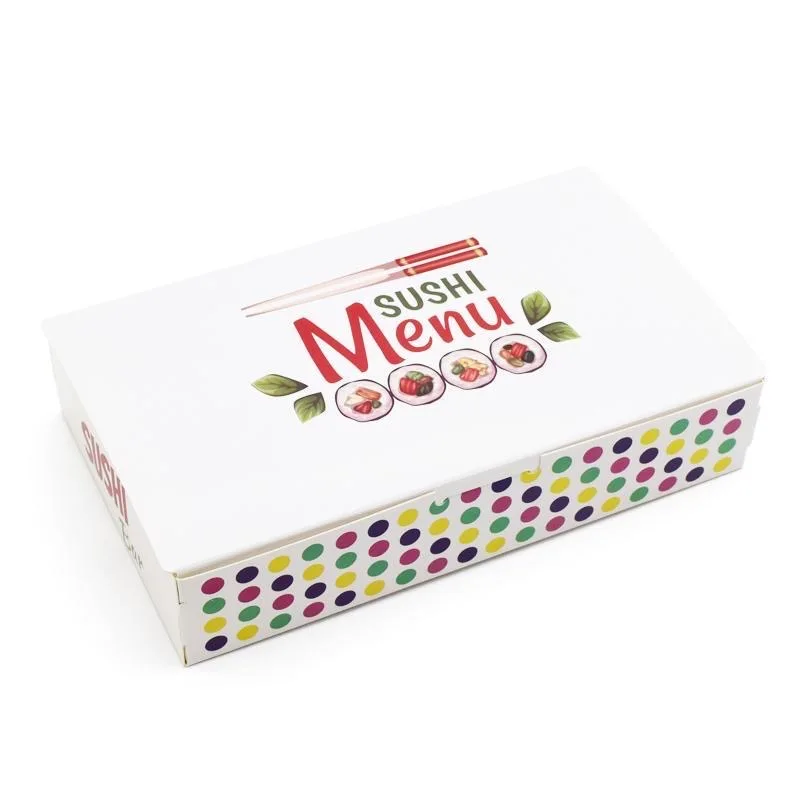 Accept Custom Order and Recycled Material Feature Paper Sushi Box