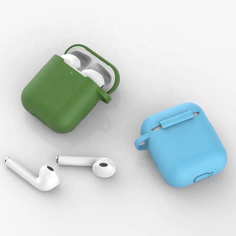 Hot selling Silicone Case For Apple Airpods 2/1 Cover Protective Earphone Case Headphones Cases Protective For Apple Airpods 2/1