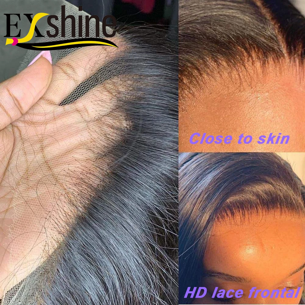
Top Quality Cuticle Aligned Thin Transparent HD Lace Frontal/Closure, Pre Plucked 13x6 Virgin Transparent Swiss HD Lace Frontal 