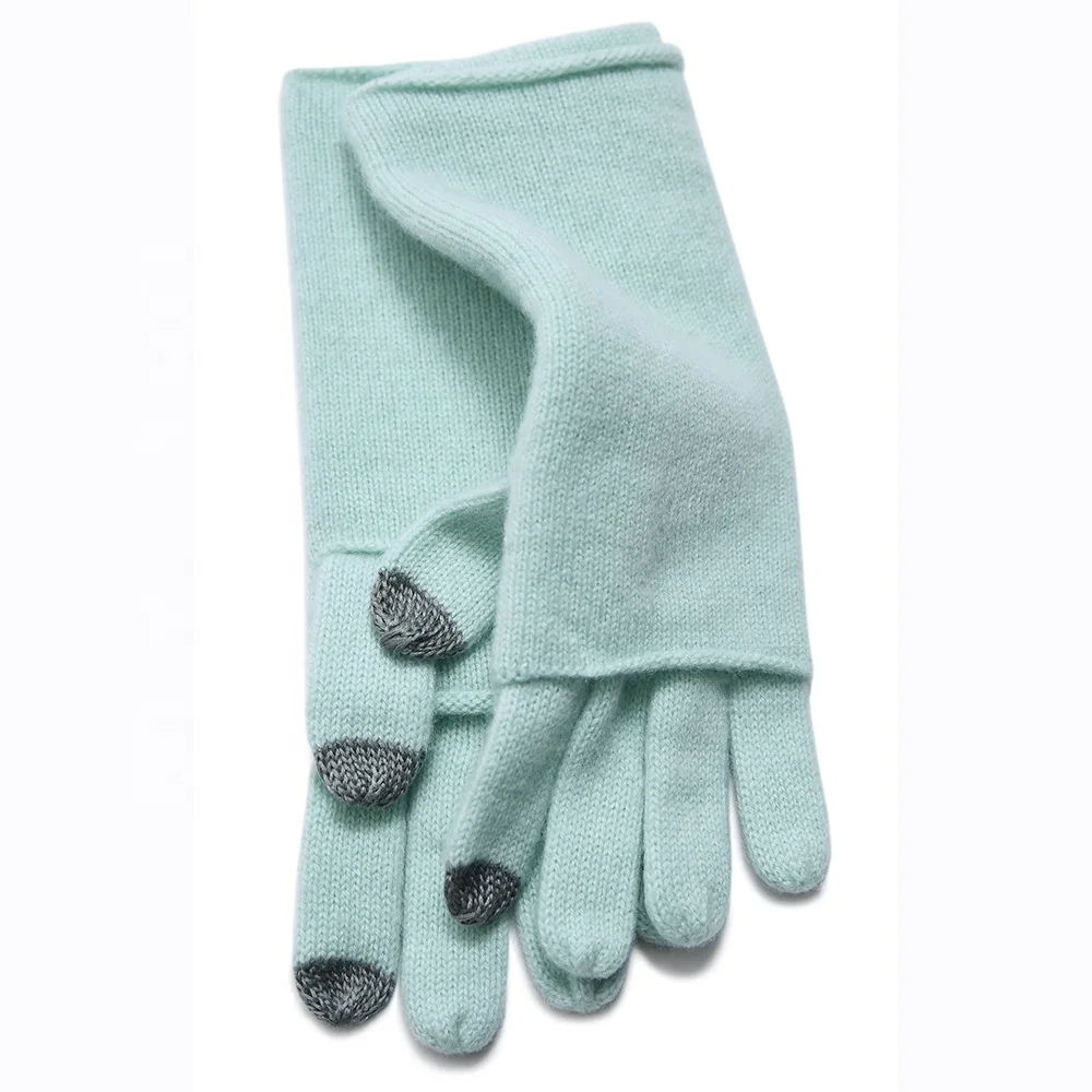 2022 New Design Two Piece Set Long Warm Wool Women Winter Cashmere Gloves 100% cashmere gloves womens