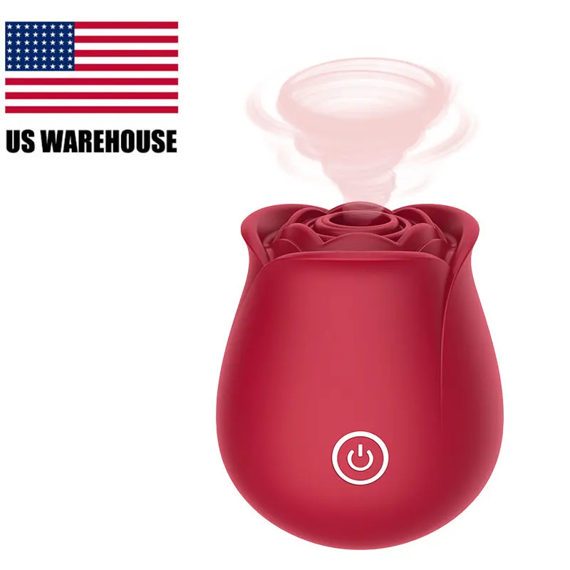 Us warehouse Amazon Hot Sale sexy toys for women adult sex rose vibrator for women massage clitoral sucking vibrator