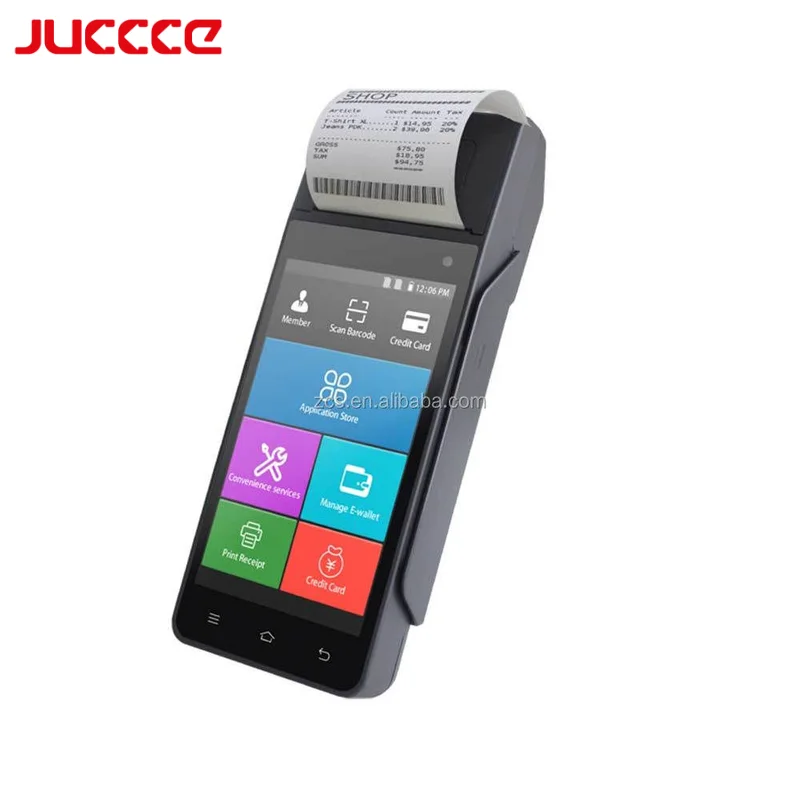 mini android nfc tablet waterproof smart devices payment 58mm 80mm handheld mobile pos terminal machine device