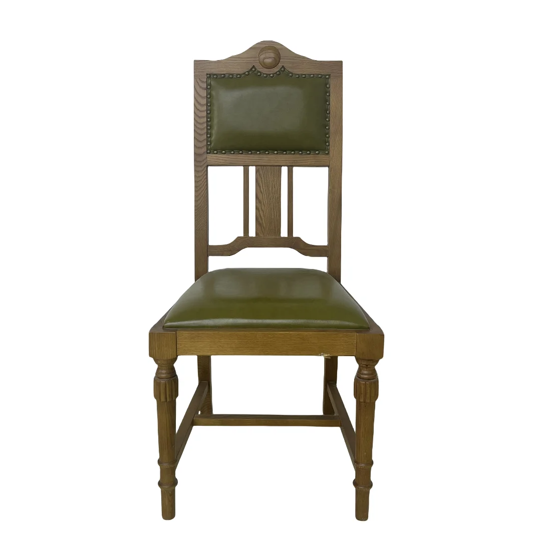Старый Шанхай антикварный кожаный обеденный стул дизайнерская мебель в западном стиле Ностальгический стиль старые предметы