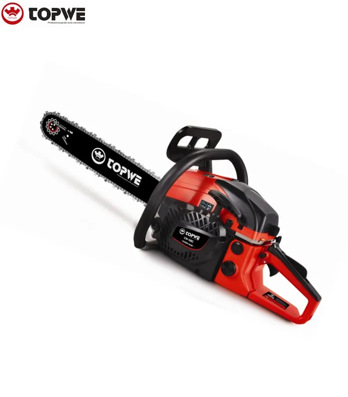 TOPWE Drop Shipping Suppliers Wood Chain Saw 58cc Wood Cutting Gasoline Chainsaw Machines