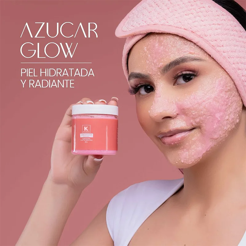 Azucar Glow Sugar Scrub Natural Facial Sugar Cream Scrub Moisturizing Deep Cleansing Facial Exfoliator