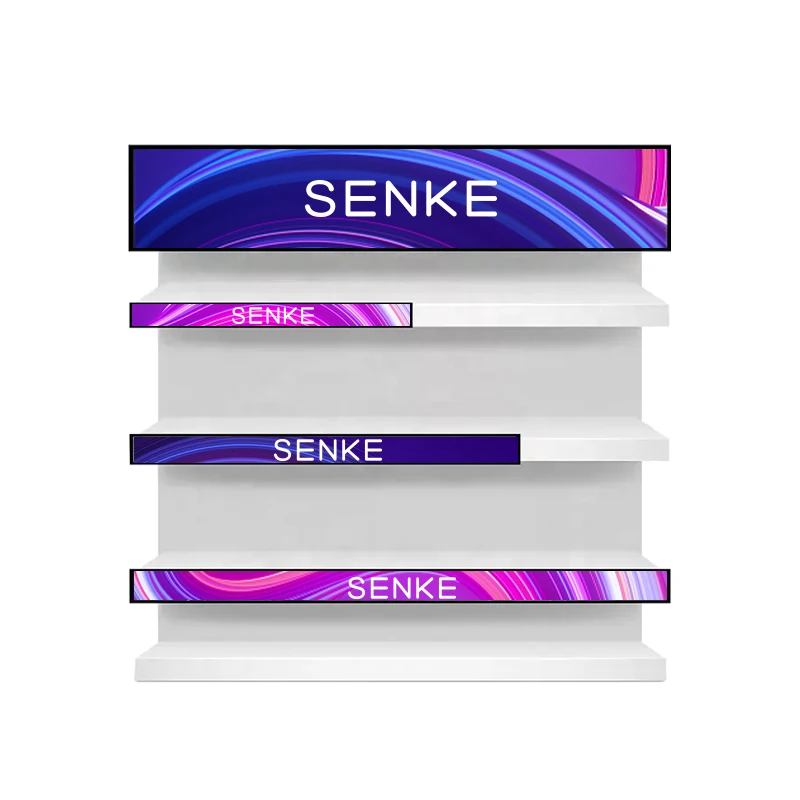 Digital Signage stretch bar lcd display 23.1 24 24.5 28 28.6 35 37 43 inch supermarket Monitor strip screen advertising display