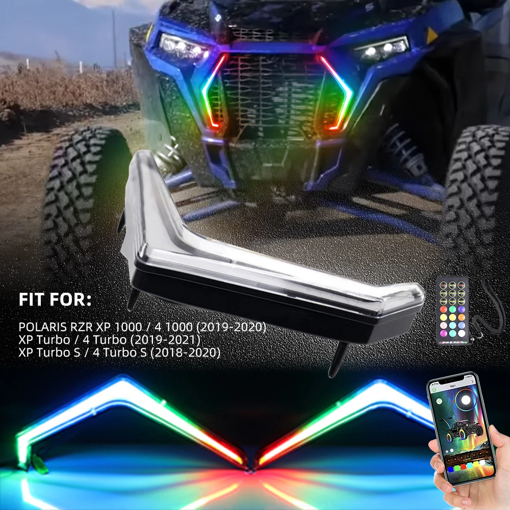 12V IP67 5050SMD Remote APP Control RZR 1000 Turbo Turn Signal Polaris RZR Chase Lights