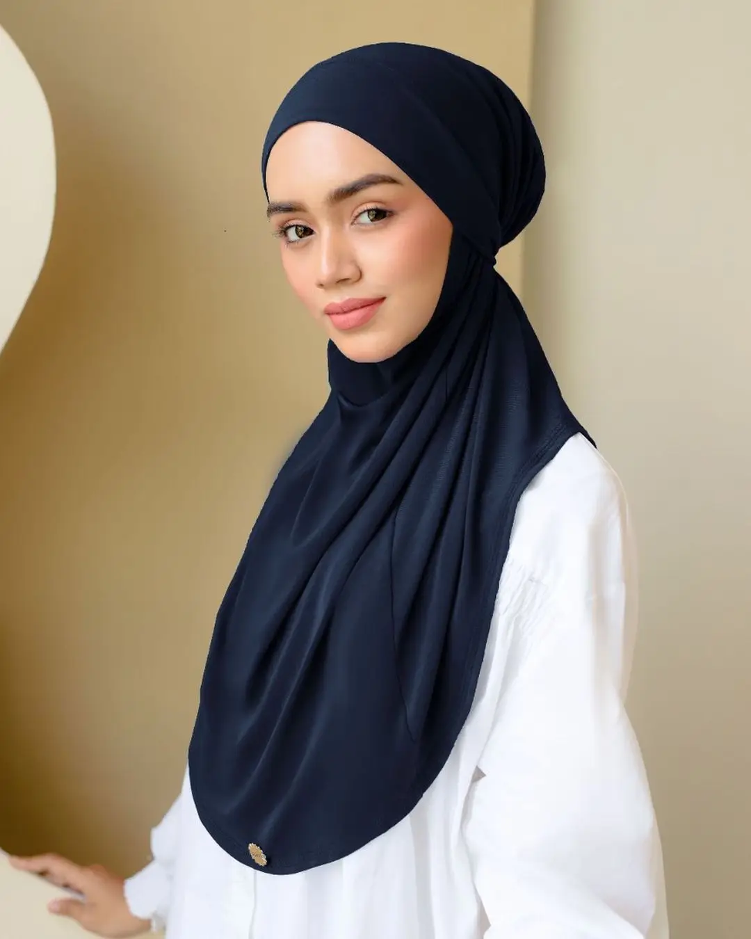 Custom Logo Premium Cotton Instant Hijab Malaysia Women Hijab Scarves 3 In 1 Instant Hijab