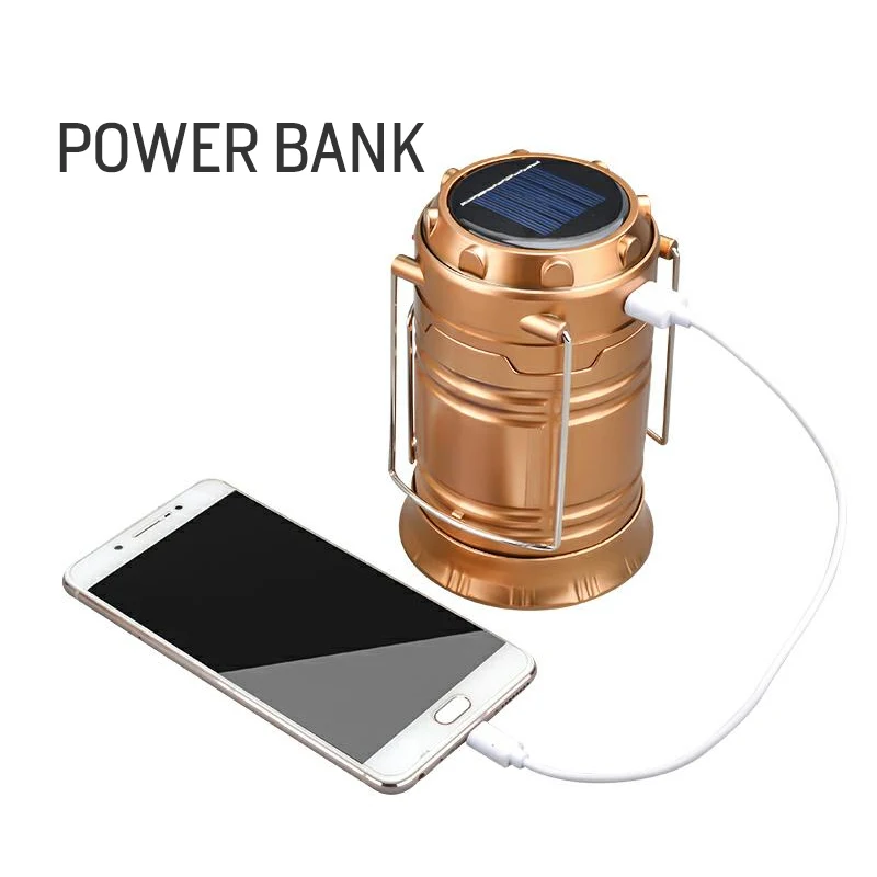 Wholesale portable multi function outdoor solar powered rechargeable eco friendly Collapsible Pop Up LED Solar Camping Lantern