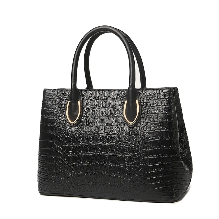 Factory new design Crocodile handbag women High quality pu leather waterproof tote bag wholesale
