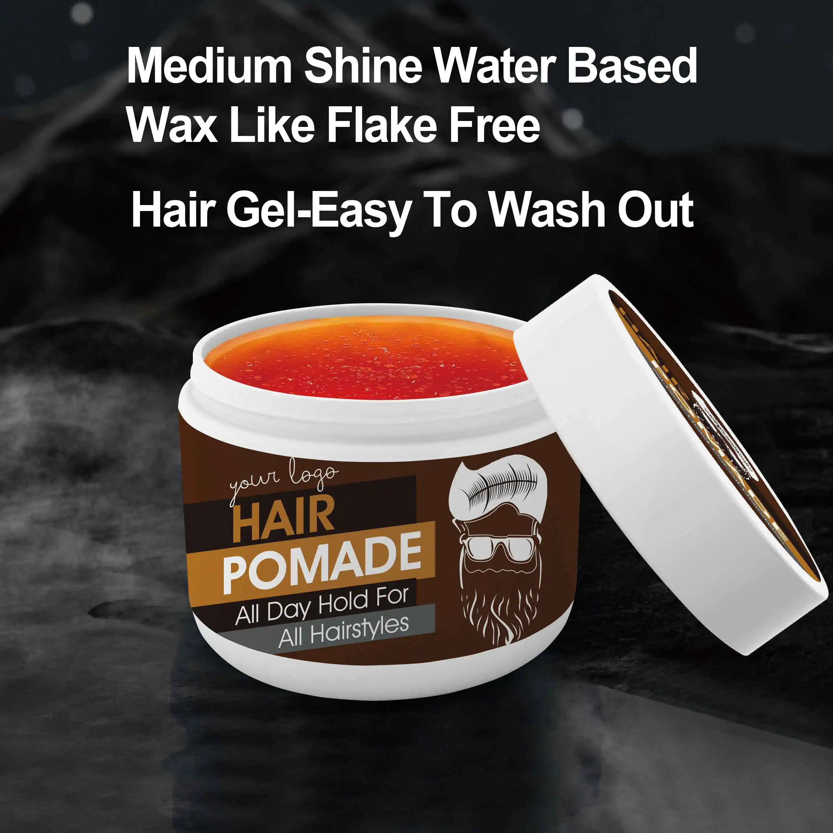 OEM ODM Customized Formula Strong Hold Men Private Label Water Based Hair Pomade