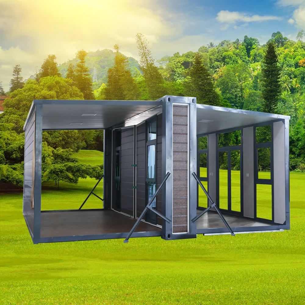 2024 Design Room Foldout 20ft Prefab Container Houses Mobile Fold out China Folding Container House Prefabricated homes for sale