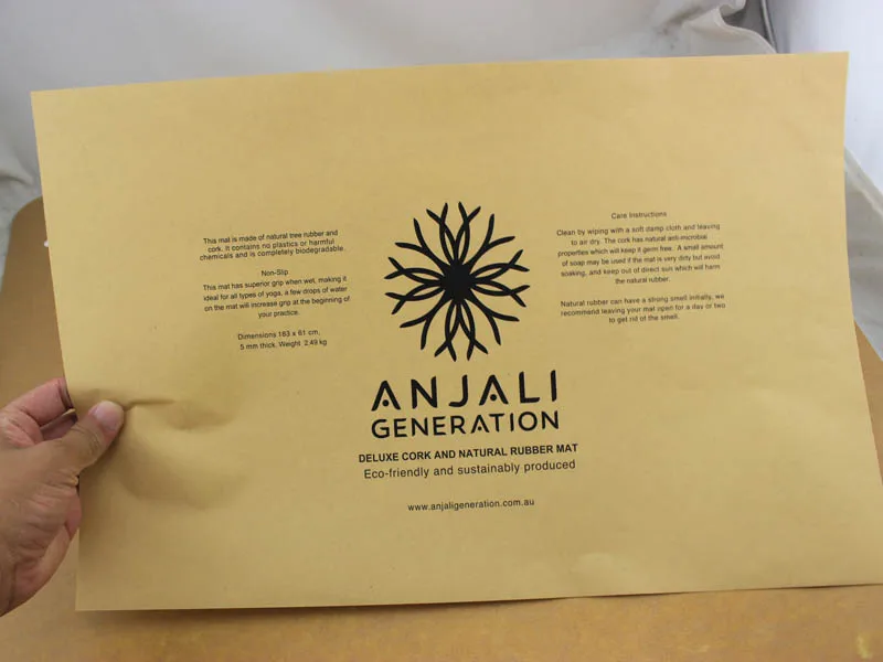 well sale oval QR code sticker for cosmetic shop,cosmetic label printing brown kraft paper hot stamp heart shape stickers roll