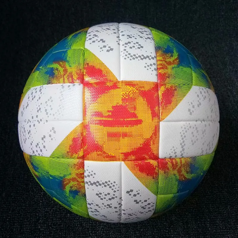 
High Quality Custom PU Leather Football Training League Soccer Size 5 Football fotball 