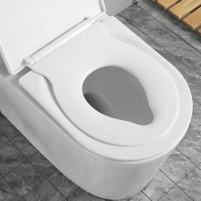 Henan wholesale silent soft close built in child seat toilet seat lid with pp/urea material and stainless steel hinges
