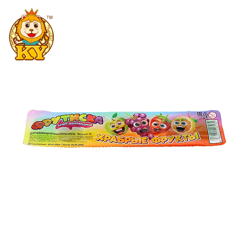 Wholesale custom sweets 7pcs fruit shape jelly&pudding candy