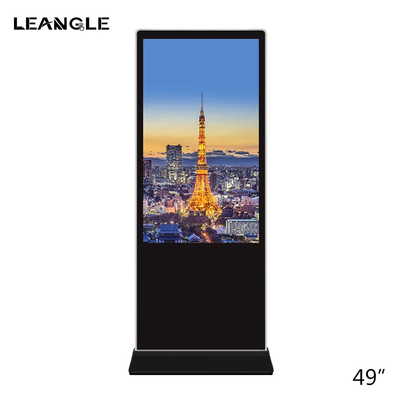 49 inch Floor stand LCD touch screen digital signage and displays vertical digital totem Android WiFi advertising player