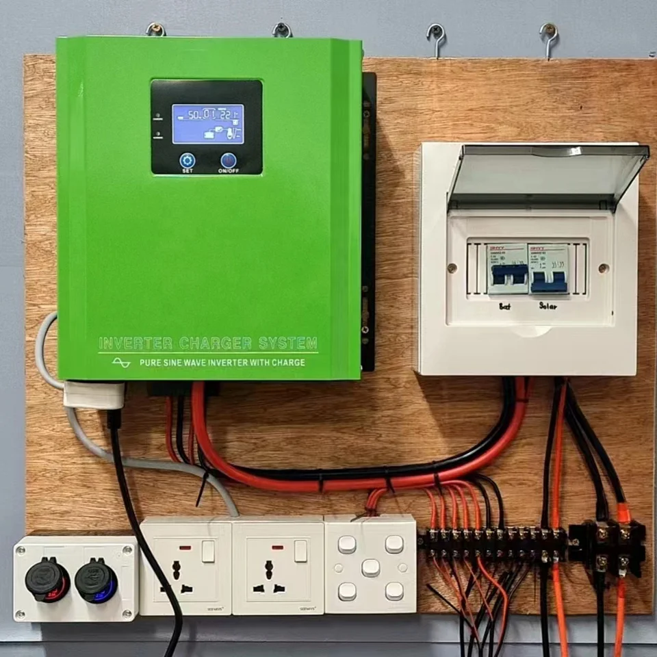 Low Frequency Pure Sine Wave Inverters 12V 24V DC TO AC 120V 220V Solar Pump Single Phase Inverter with Battery Charger