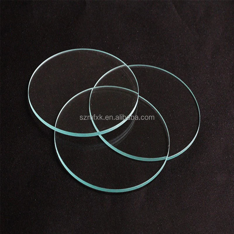 Custom 0.2-10mm thickness tempered glass face tempered circular glass panel