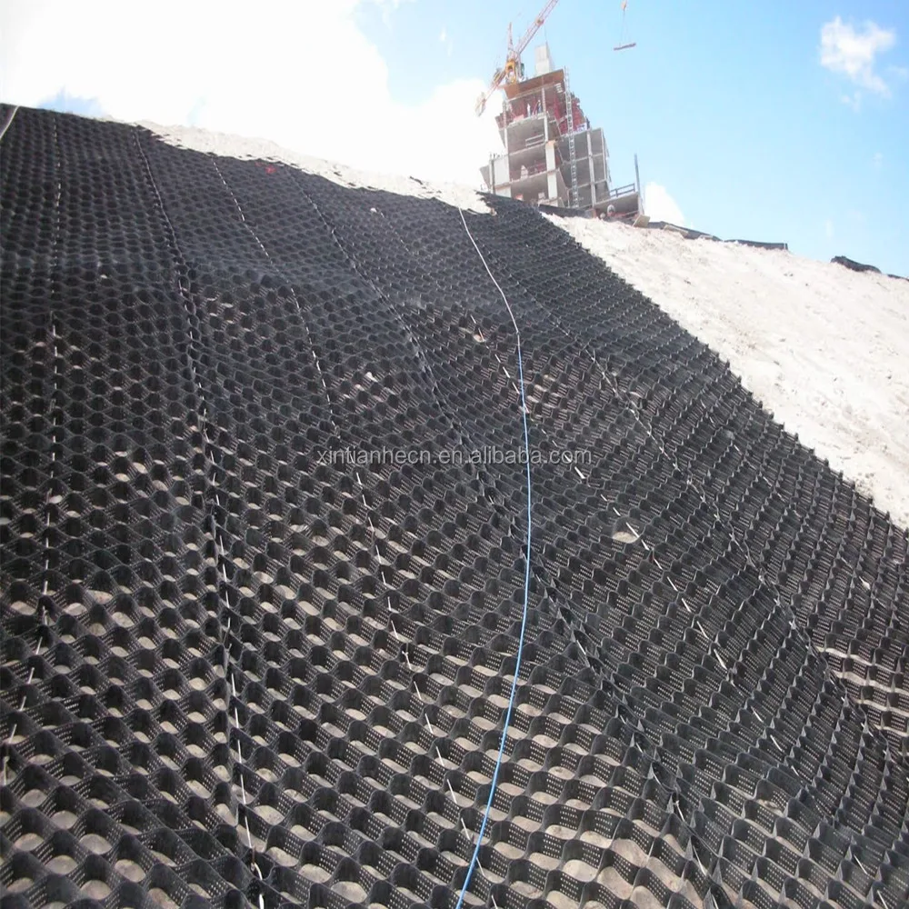 erosion control, soil stabilization, load support and earth retention HDPE Geocell