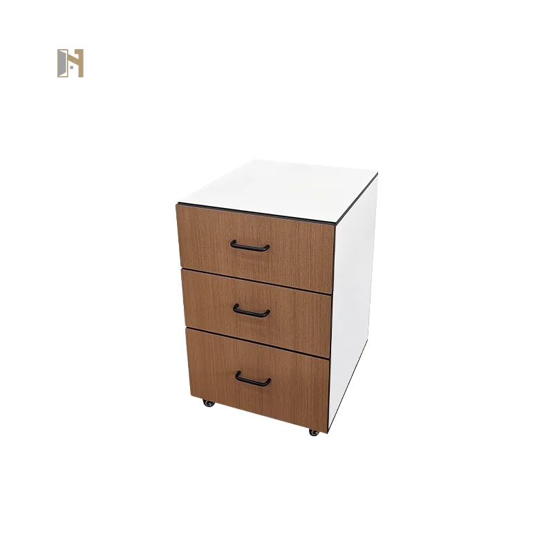 Huajiale Factory Directly wear-resistant tool cabinet storage hpl three drawers mobile workbench cabinet