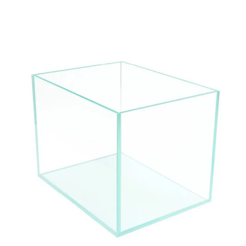 Juyang Aquarium Tank Rimless Ultra White Home Decoration Fish Bowl Clear Glass Square Glass 4.2 Gallon 9mm Sustainable 15.6L