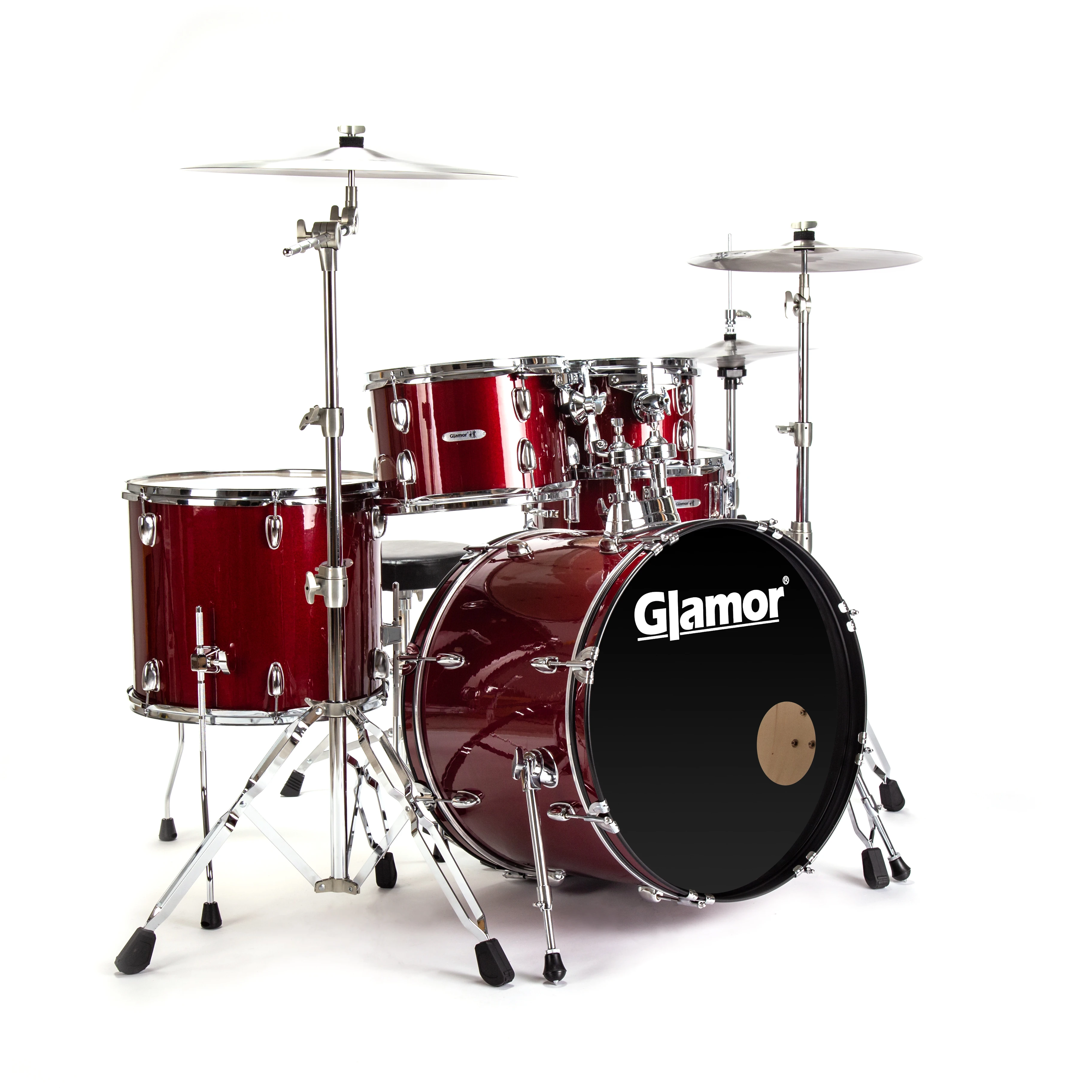 Glamor Drum Musical Instrument P518-522S Series Modern Drum Sets for adults and kids