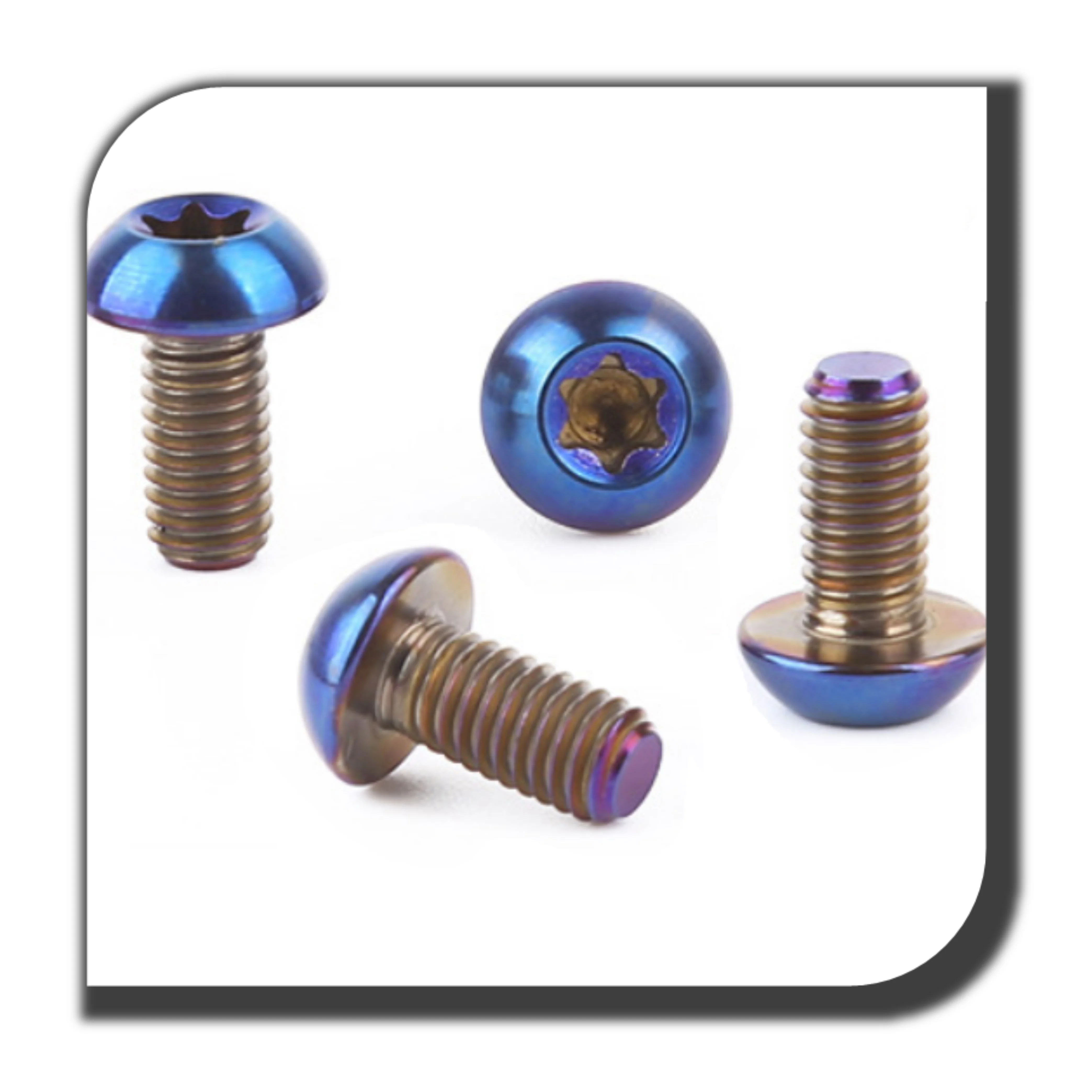 OEM цветной Анодированный Алюминиевый винт и гайка с накатанной головкой