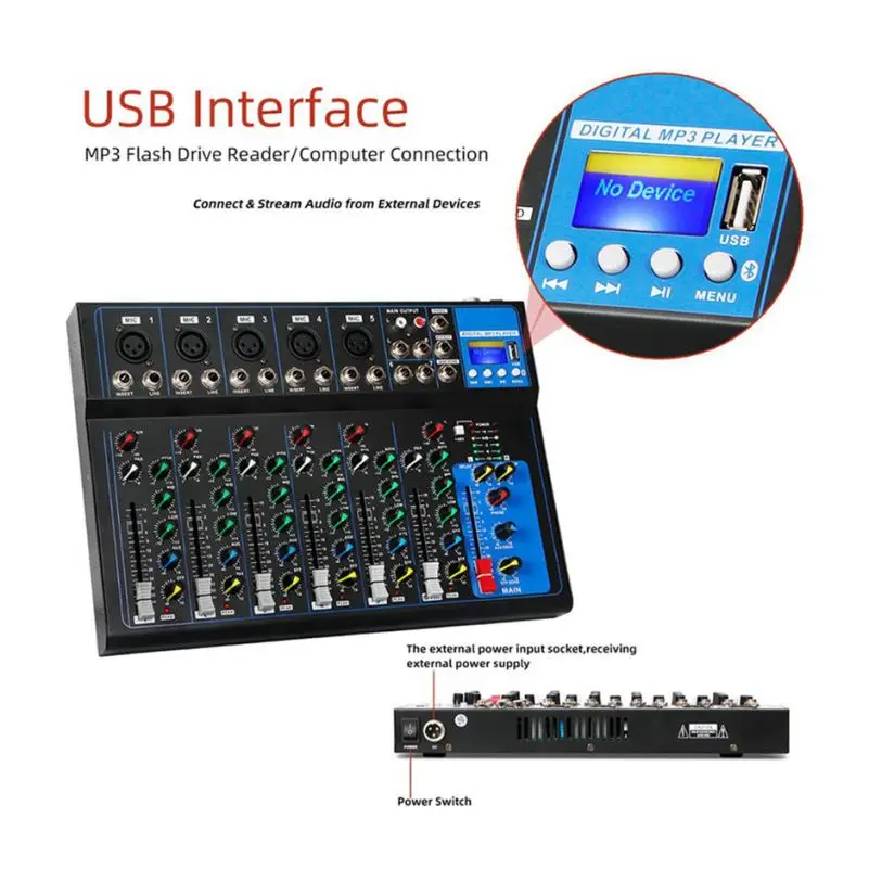 GAX-UF7 Alto Audio Mixer With High Quality