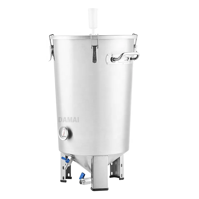 30l Conical Fermenter Home Beer Brewing Equipment Fermentor Fermentation Crock 304 Stainless Steel Fermentation Tank