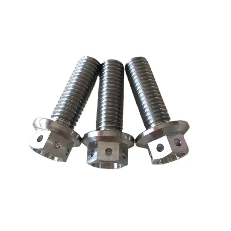 Gr5 Titanium Screw Automotive Titanium Ring Wheel Bolt