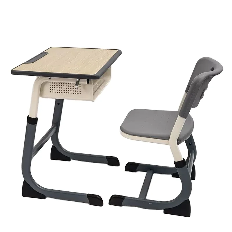 Factory-Priced Student Desk Chair Original Design Metal School Furniture for over 16 Years for Dining Outdoor Bedroom Use