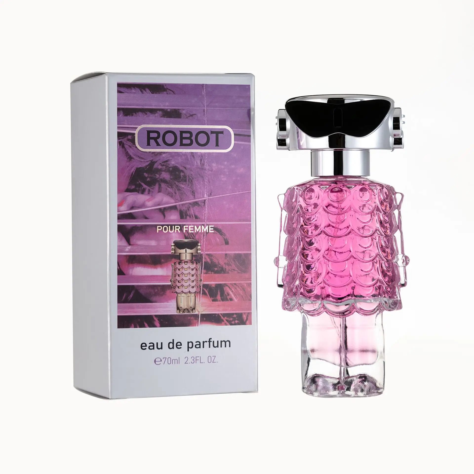 Wholesale 70Ml Rose Red Female Robot Women Perfume Lasting Fragrance Light Elegant Vietnam Ladies Perfumes