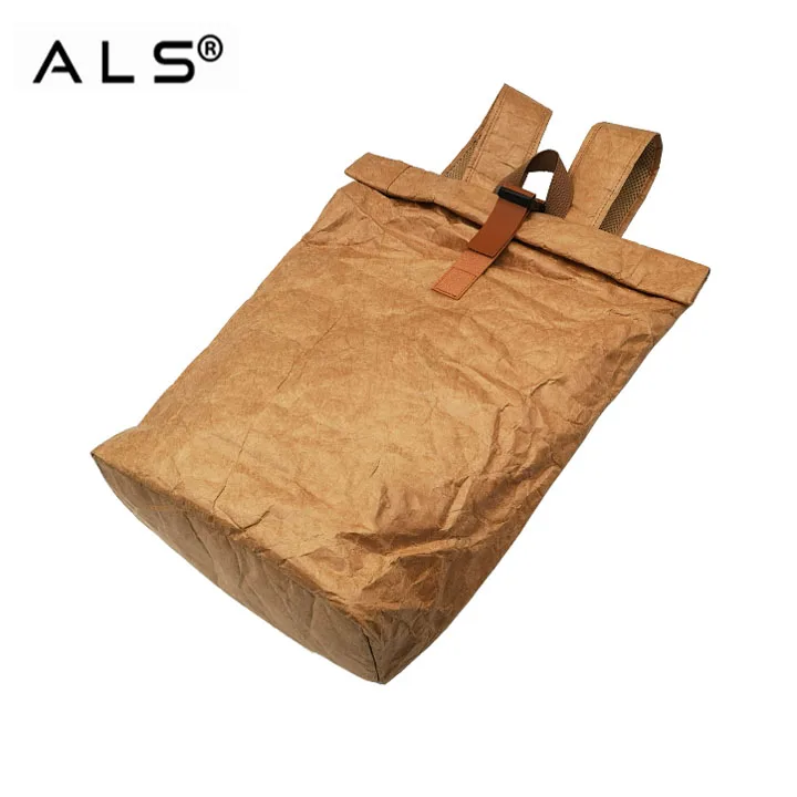 
Китайский производитель, водонепроницаемый пакет из крафт-бумаги, бумажный рюкзак tyvek, переработанный рюкзак, школьный рюкзак 